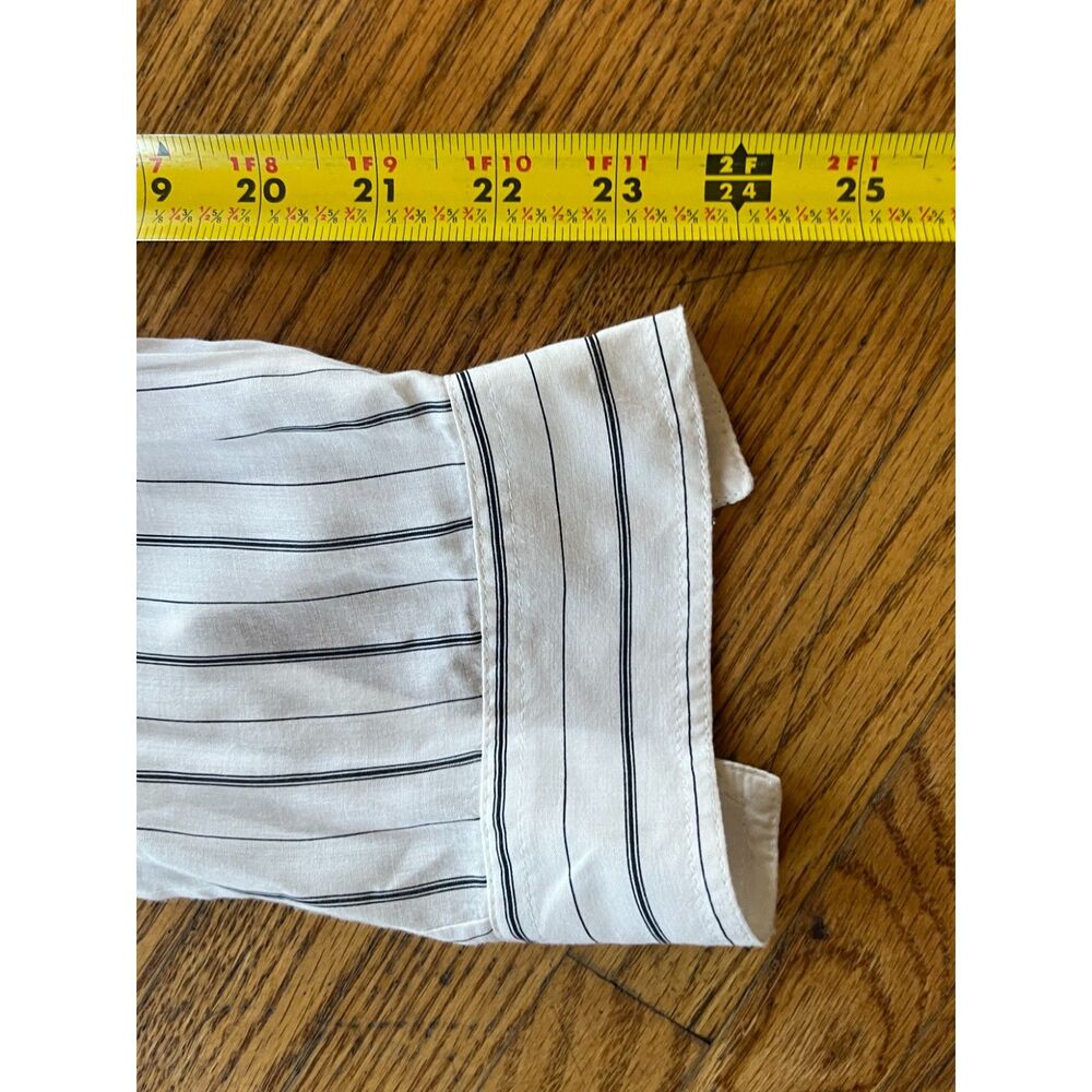 James Perse Los Angeles Stripe Button Up Long Sleeve Shirt Top Women's Size 3 - Picture 9 of 11